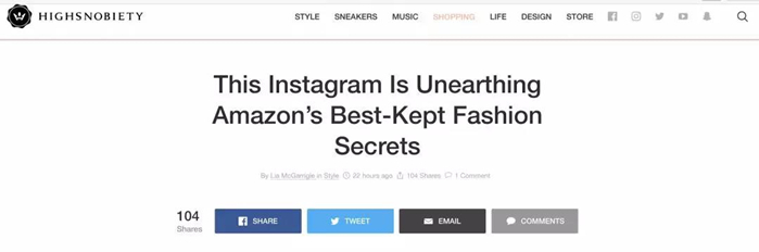 亚马逊Fashion开始主攻Instagram网红营销，Ins推广怎么做？